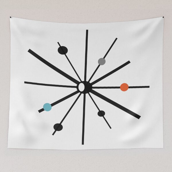 Item preview, Retro Space Orb Atomic Age Art Print designed and sold by RetroTrend.