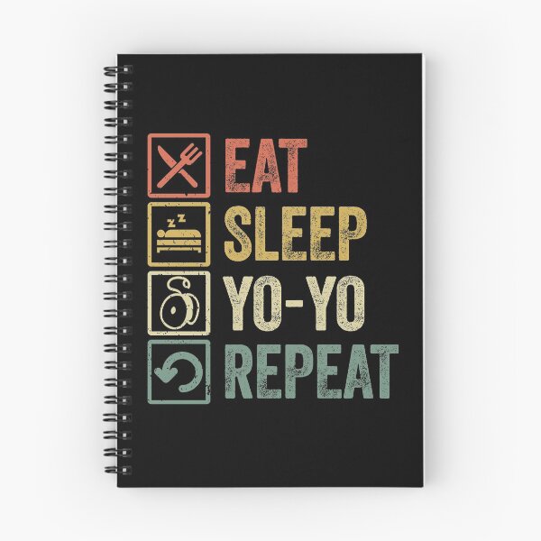 Item preview, Funny eat sleep yo yo repeat retro vintage gift designed and sold by HN-ART.