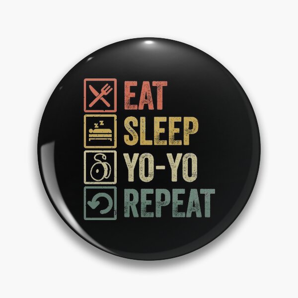 Item preview, Funny eat sleep yo yo repeat retro vintage gift designed and sold by HN-ART.