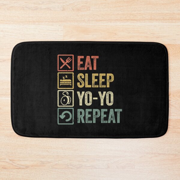 Item preview, Funny eat sleep yo yo repeat retro vintage gift designed and sold by HN-ART.