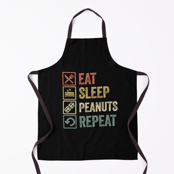Item preview, Funny eat sleep peanuts repeat retro vintage gift designed and sold by HN-ART.