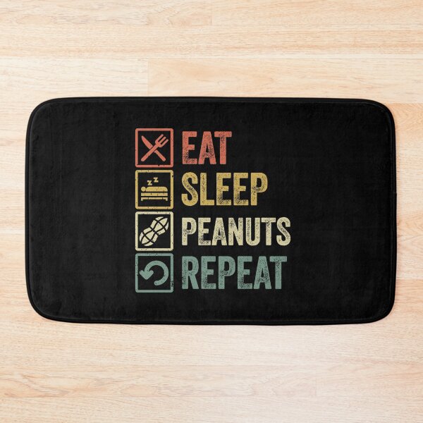 Item preview, Funny eat sleep peanuts repeat retro vintage gift designed and sold by HN-ART.