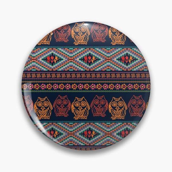 Item preview, Bohemian owl pattern designed and sold by LittleShop79.