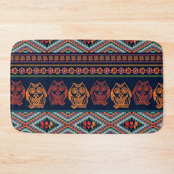 Item preview, Bohemian owl pattern designed and sold by LittleShop79.