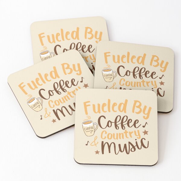 Item preview, fueled by coffee and country music designed and sold by art-and-sticker.