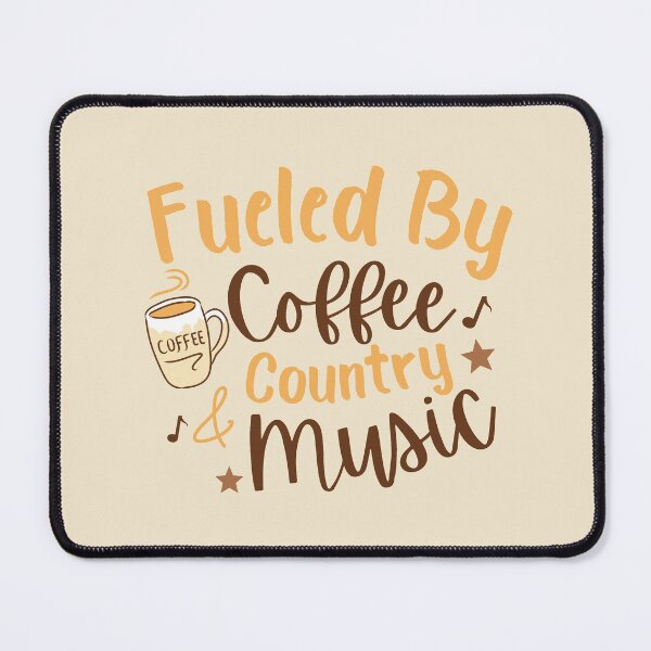 Item preview, fueled by coffee and country music designed and sold by art-and-sticker.