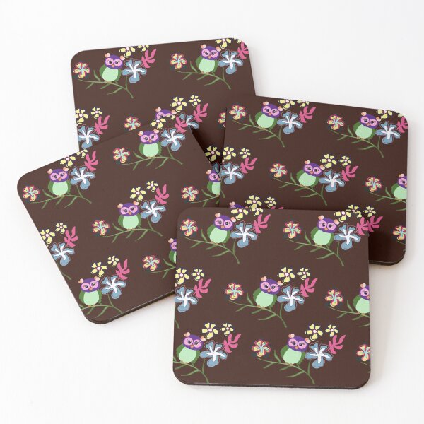 Item preview, Owl and flower nature art  designed and sold by LittleShop79.