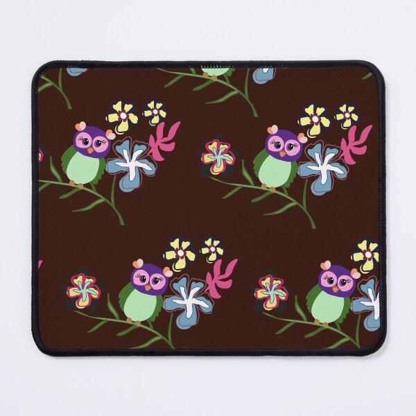 Item preview, Owl and flower nature art designed and sold by LittleShop79.