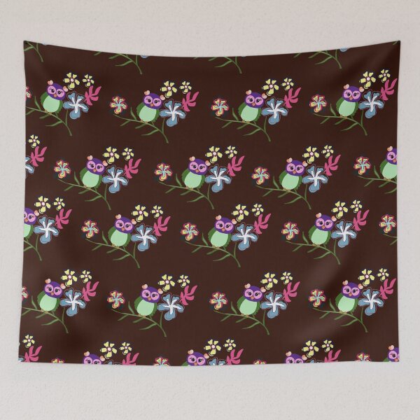 Item preview, Owl and flower nature art  designed and sold by LittleShop79.
