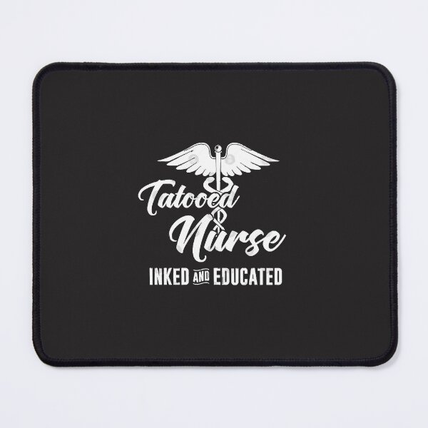 Item preview, Nurse Gift Print Inked Tattooed Nursing Print Educated Tee designed and sold by izattagno.