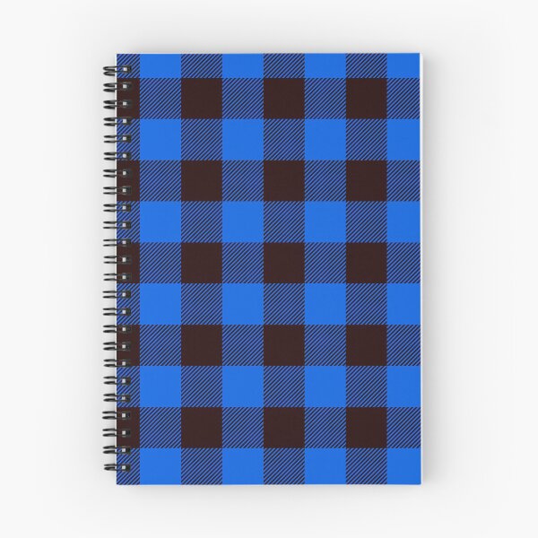 Item preview, Scottish Tartan Buffalo Plaid Black Blue designed and sold by DeYoungFashion.