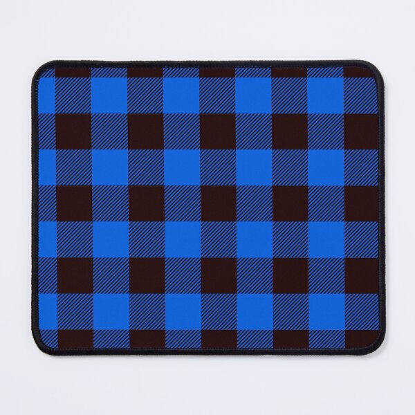 Item preview, Scottish Tartan Buffalo Plaid Black Blue designed and sold by DeYoungFashion.