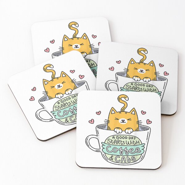 Item preview, A Good Day Starts With Coffee & Cat designed and sold by dorisnnadiri.