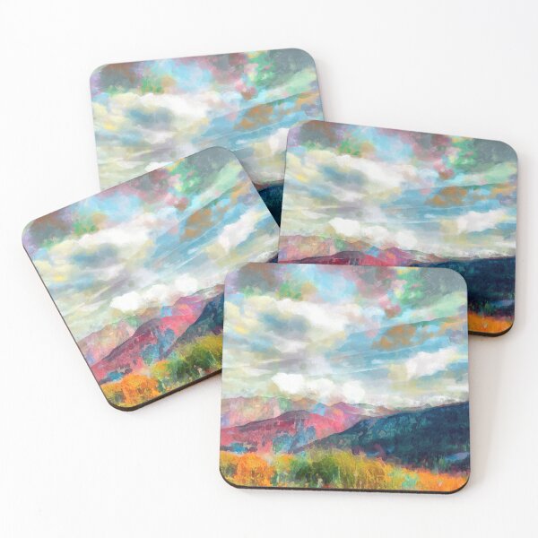 Item preview, Colorful mountain landscape designed and sold by ToniStauche.