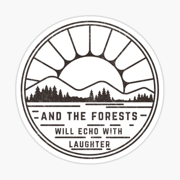 Led Zeppelin les forêts feront écho aux rires Sticker