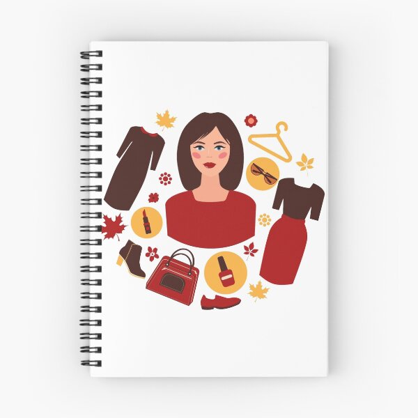 Item preview, Shopping Autumn in Flat Design with Woman designed and sold by ivector.