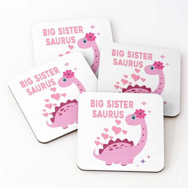 Item preview, Dinosaur Big Sister Saurus Announcement Tee Funny Girls designed and sold by ZANNIX.
