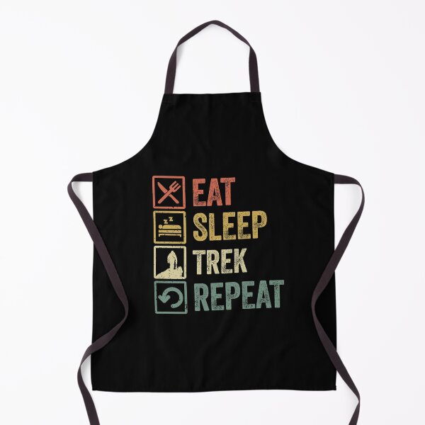 Item preview, Funny eat sleep trek repeat retro vintage gift designed and sold by HN-ART.