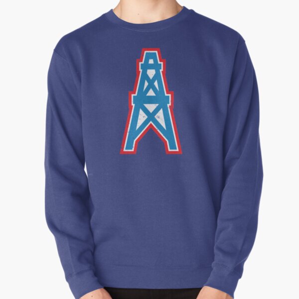 Houston Oilers '47 Imprint Headline Historic Logo Fleece Pullover Sweatshirt  - Heathered Gray