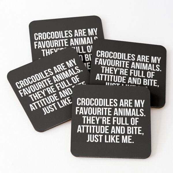 Item preview, Crocodiles are my favourite animals designed and sold by Slogans4u.