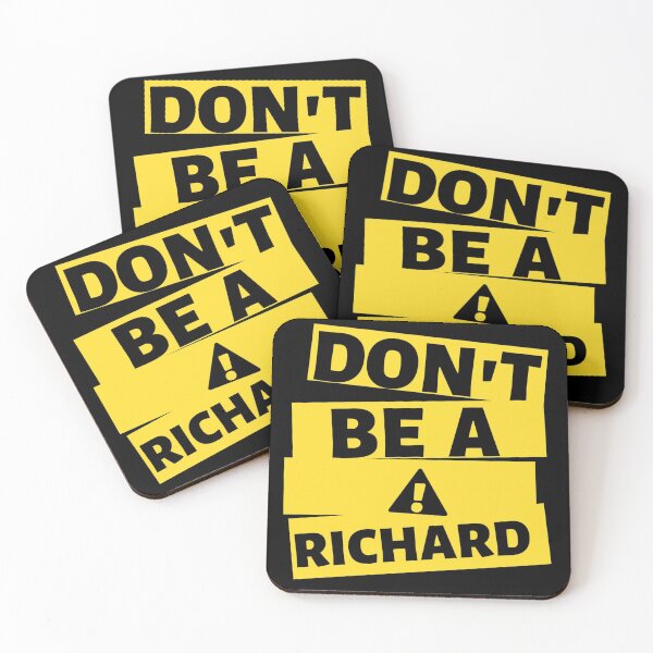 Item preview, Don't be a Richard  designed and sold by Giovanni's  Brown Quotes.