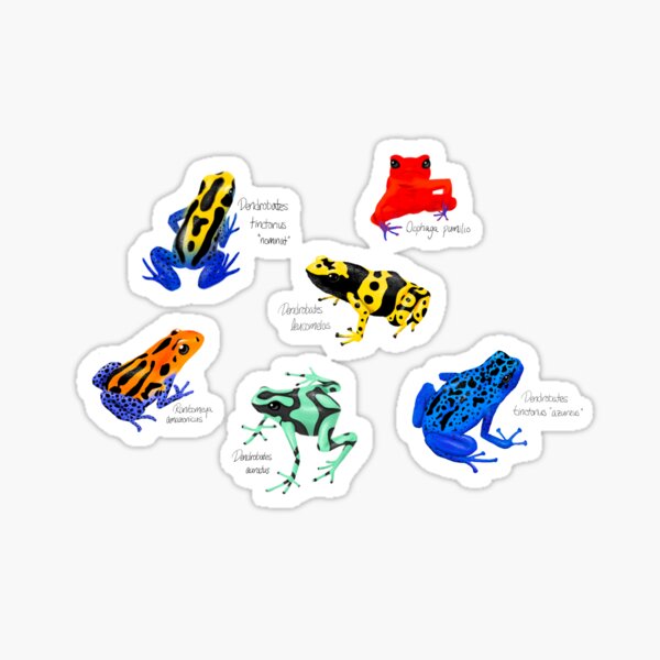 Item preview, Poison Dart Frog Species Medley designed and sold by Isabel Jiah-Yih Liao.