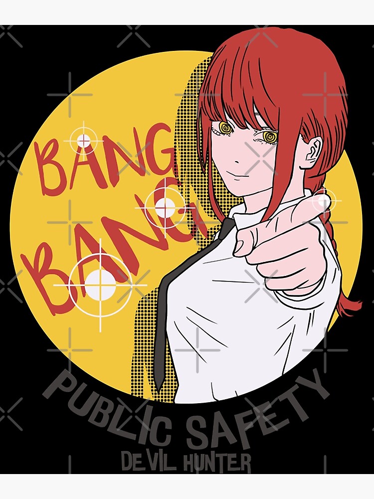 Póster «Csm Pochita Manga Gun Fiend Anime 2021 Makima Chainsaw Man Bang