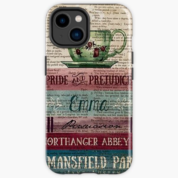 Vintage Stack of Old Books and Cup of Tea , Old Books and coffee lover gift idea iPhone Tough Case
