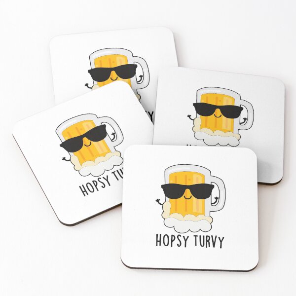 Item preview, Hopsy Turvy Upside Down Funny Beer Puns  designed and sold by punnybone.