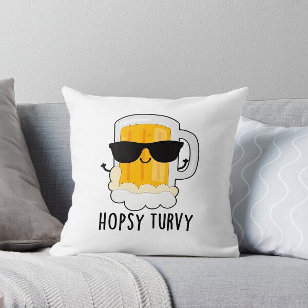 Item preview, Hopsy Turvy Upside Down Funny Beer Puns  designed and sold by punnybone.