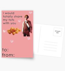 Napoleon Dynamite Tater Tots Valentine Card Funny Postcards