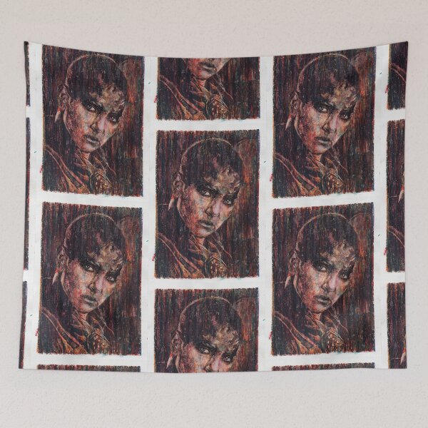 Item preview, Furiosa - Hand Drawn Oil and Ink Portrait designed and sold by HRHildebrand.