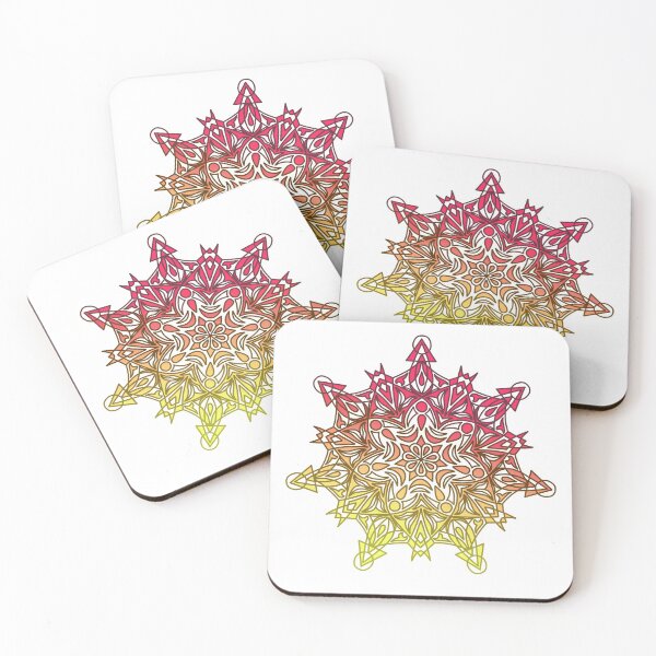 Item preview, Yellow-red mandala designed and sold by penthesilea0016.