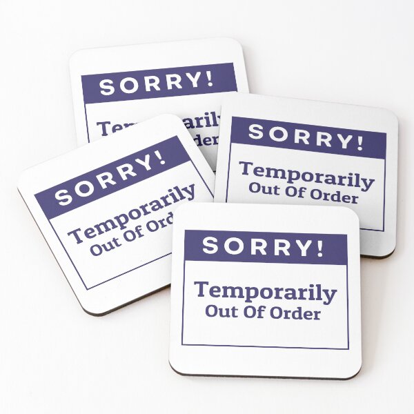 Item preview, Temporarily Out Of Order Sign for Store, Shop, Cafe, Office, Restaurants designed and sold by tecoprint.