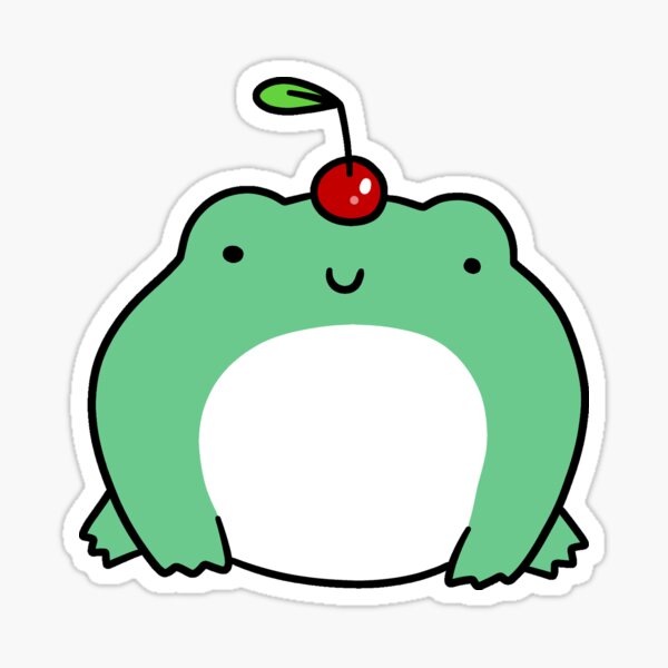 Sticker Chibi Kawaii Cute Frog - Prbw1 Wallpaper