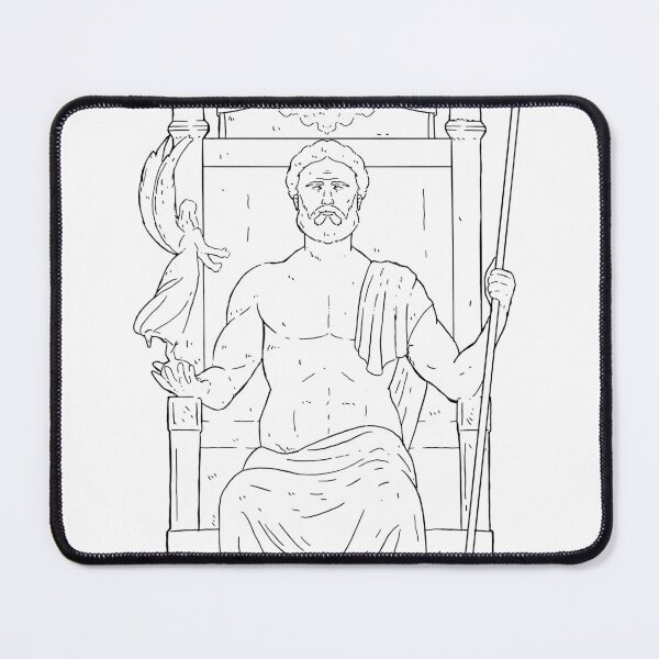 Item preview, Statue of Zeus - Olympia designed and sold by Klotho-Fashion.