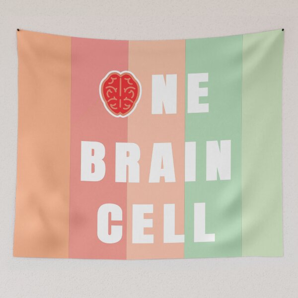 Item preview, One Brain Cell With Pastel Color Background designed and sold by FridPix.