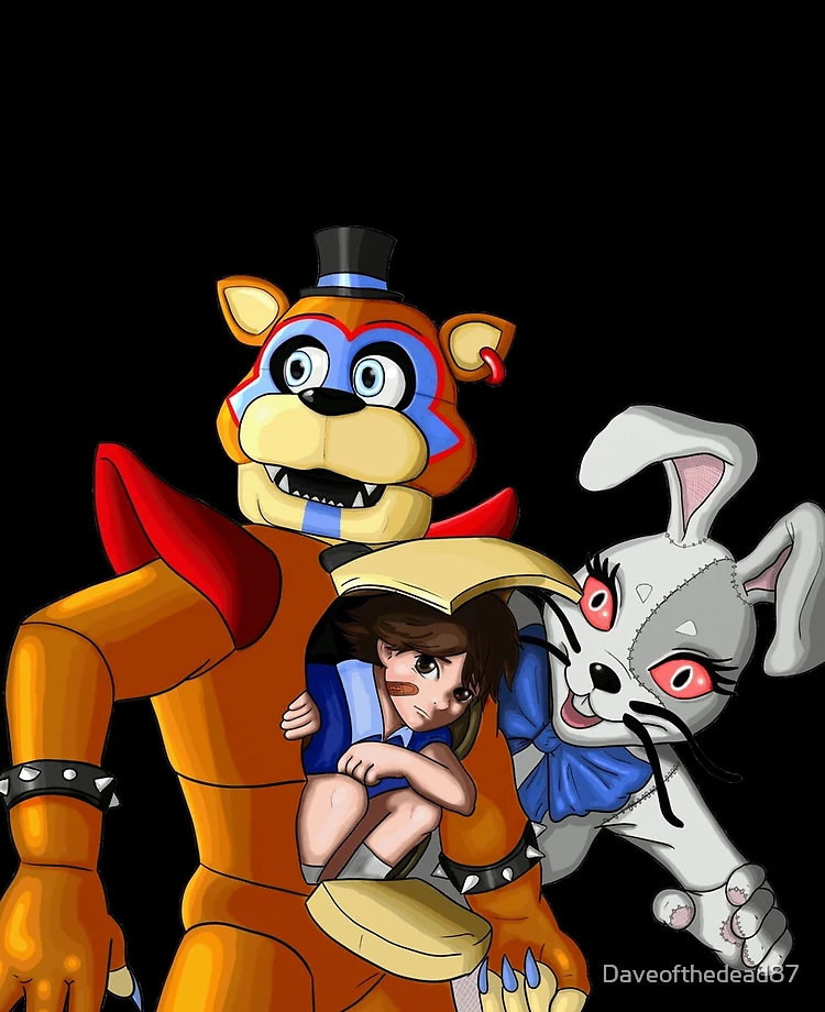 FNAF: Security Breach (Gregory, Freddy, and Vanny) by GenGenDec on