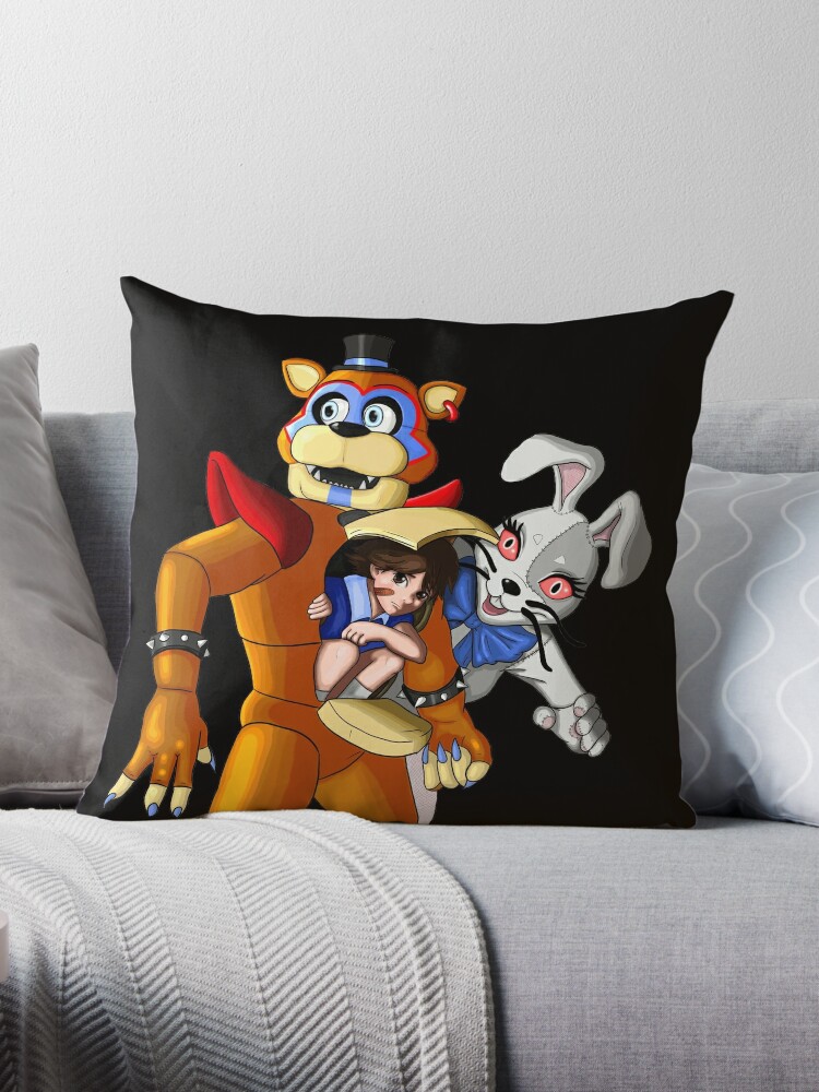 FNAF Security Breach Glam Rock Freddy, Gregory and Vanny Throw Blanket for  Sale by Daveofthedead87