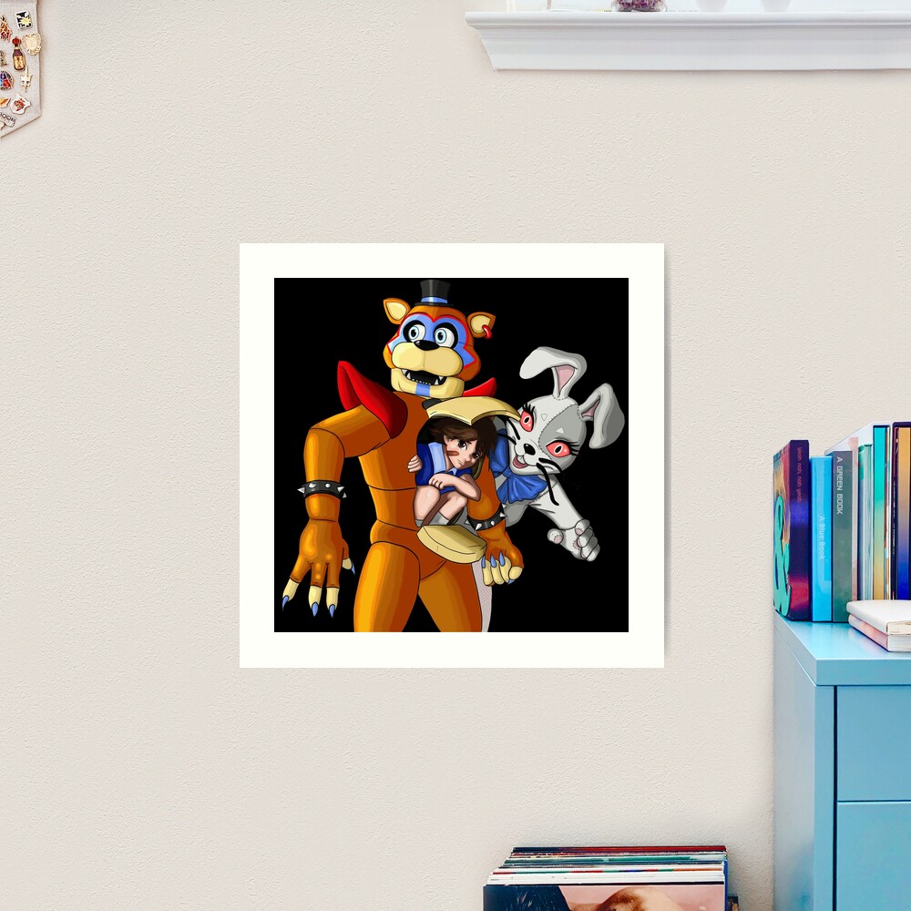 FNaF Security Breach/Gregory and Freddy Art Print by LLACC