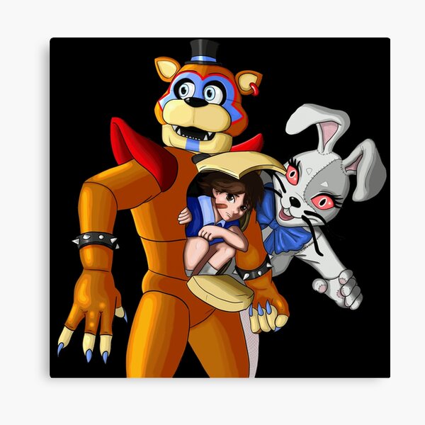 Fnaf Security Breach Glam Rock Freddy Gregory And Vanny Canvas Print For Sale By 5964