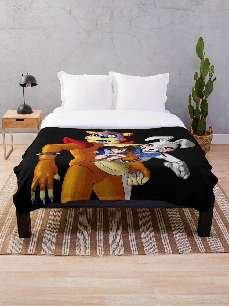 Five Nights at Freddy's Blanket - Glamrock Freddy and Gregory FNAF Security  Breach Throw Blanket RB1602 - Five Nights at Freddy's Store