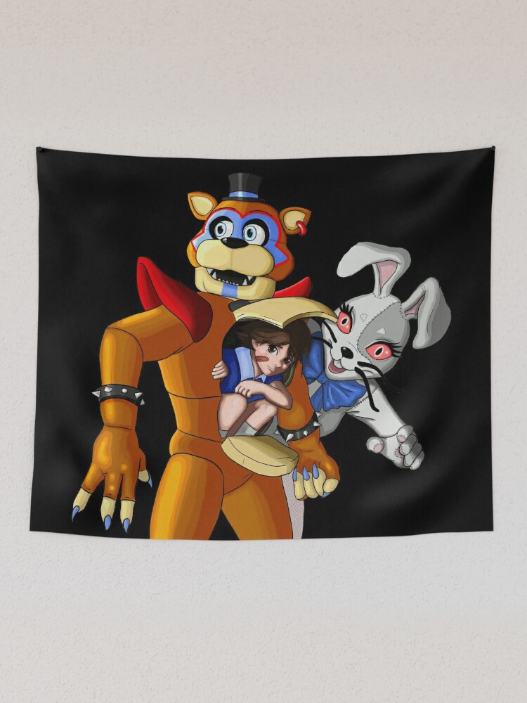 FNAF Security Breach Glam Rock Freddy, Gregory and Vanny Throw Blanket for  Sale by Daveofthedead87