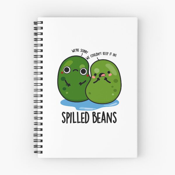 Item preview, Spilled Beans Funny Veggie Puns  designed and sold by punnybone.