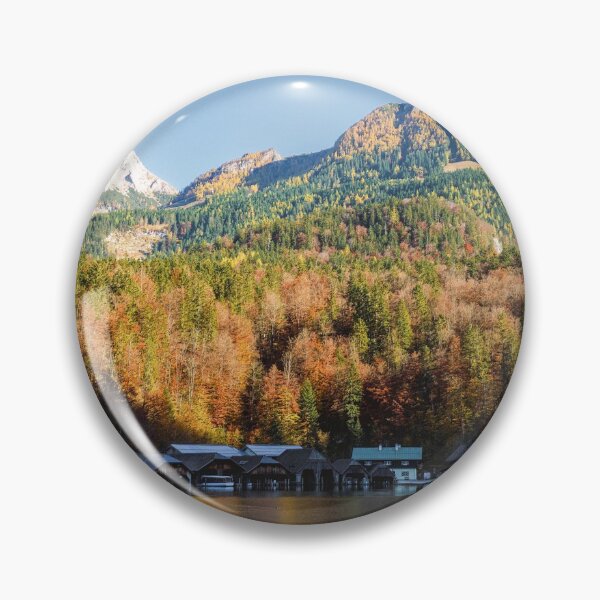 Item preview, Königssee Boat Houses And Jenner Mountain designed and sold by rawshutterbug.