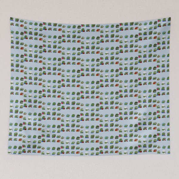Item preview, pepe peepo variety set (16 pepes edition)   designed and sold by StrayHeadcovers.