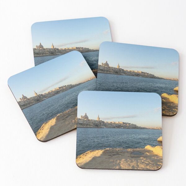 Item preview, Golden Maltese Morning - Fab View from Tigne Point Sliema Malta designed and sold by Georgia Mizuleva.