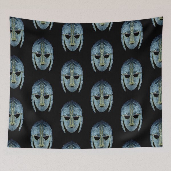Item preview, Hand Drawn Sutton Hoo Anglo Saxon Helmet designed and sold by EvalynGrace.