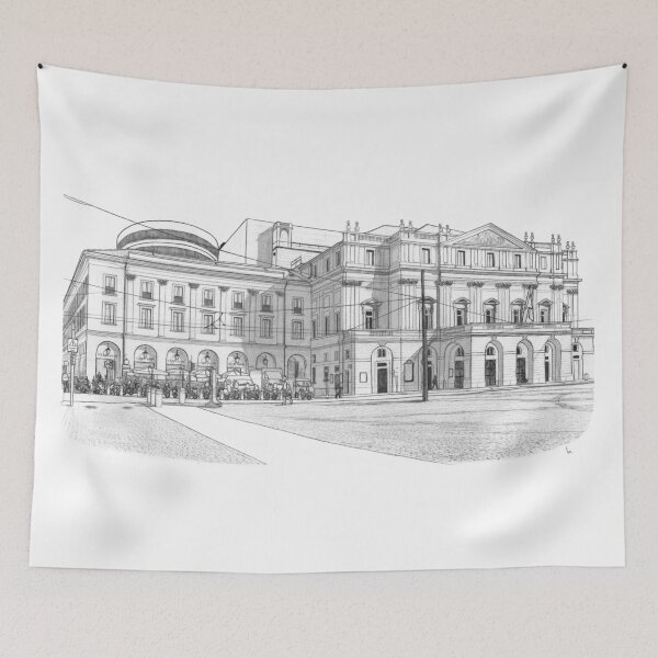 Item preview, Scala di Milano Theater designed and sold by Anartsketch.