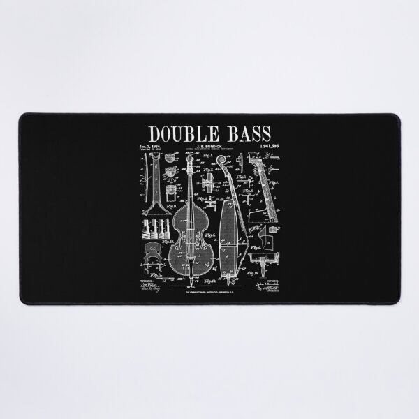 Item preview, Double Bass Player Bassist Musical Instrument Vintage Patent designed and sold by GrandeDuc.